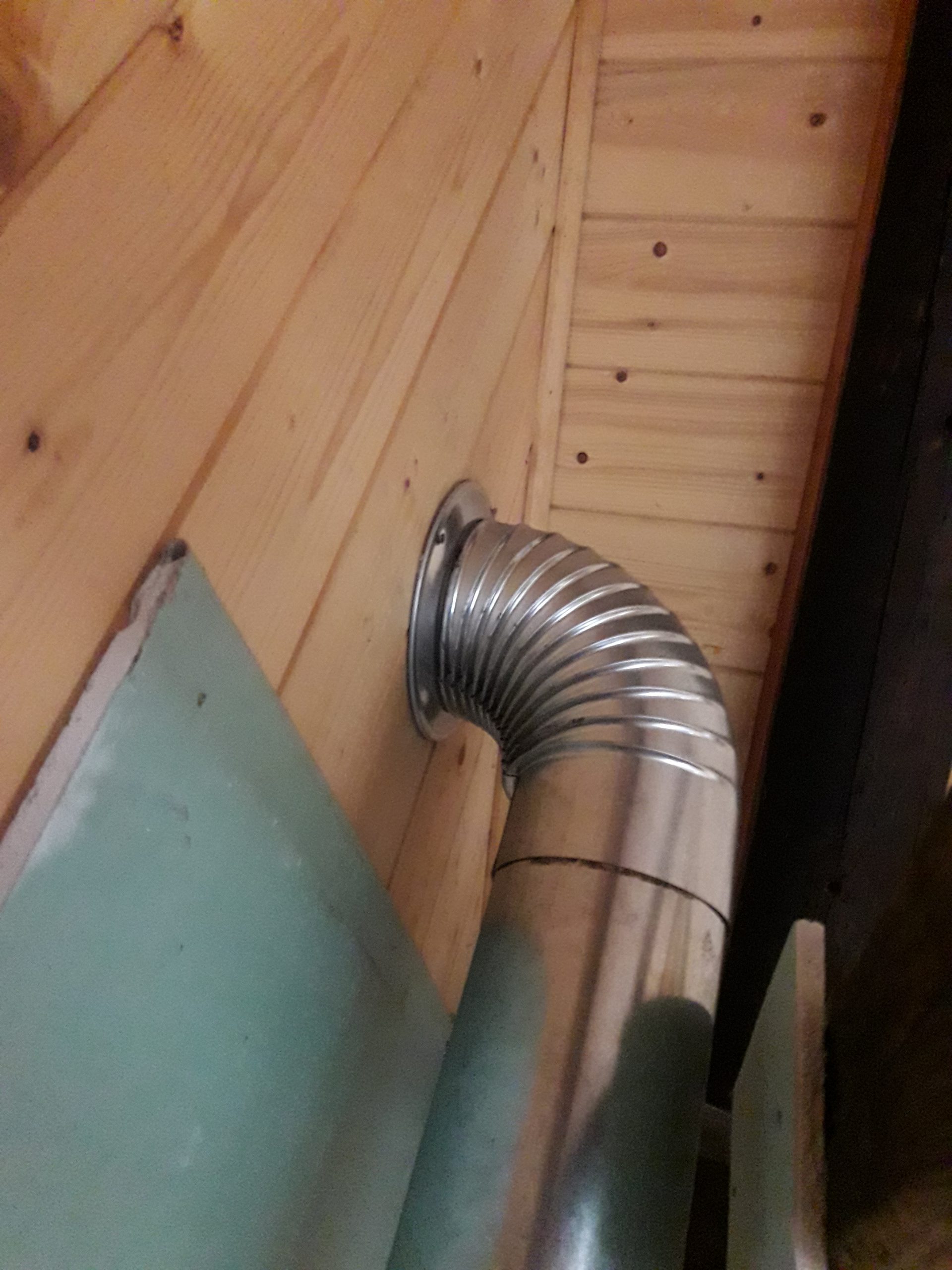 Rauchrohr durch die holzwand